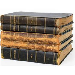 5 Large Leather-Bound Albums of Photographs