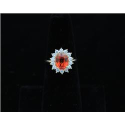 * Lady's Sapphire and Diamond Ring 14kt Gold