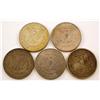 Image 2 : 5 Morgan Silver Dollars