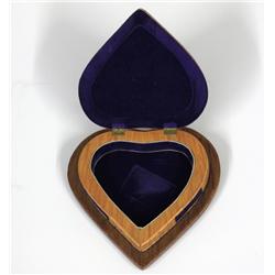 Tramp Art Heart Shaped Box