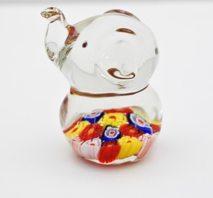 6 Asst. Glass Animal Paperweights