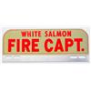 Image 1 : Fire Captain License Plate Topper