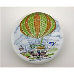 Hot Air Ballon Paperweight Glass