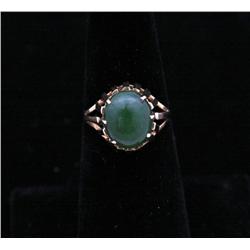 Lady's Jade Ring set in 14kt gold