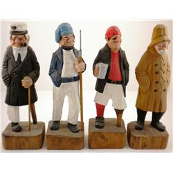 4 Hand-Carved Figures