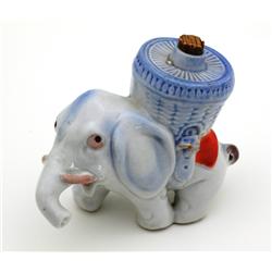 Figural Elephant Mini Whiskey Bottle 