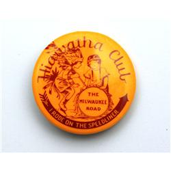 Milwaukee Road R.R. Hiawatha Club Pinback Button