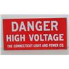 Image 1 : Connecticut Light & Power Porcelain Sign