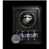 Image 2 : 2005-p Marine Corp 230th Anniversary Proof Commemorative Dollar Graded PR70 DCAM
