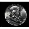 Image 1 : 1952-d Franklin Half Dollar 50c Grades Gem Uncirculated ms64 FBL