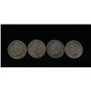 Image 1 : 4 1880's Indian Cents, all problem Free grading Good to VG