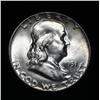 Image 1 : 1951-p Franklin Half Dollar 50c Grades Gem Uncirculated ms65
