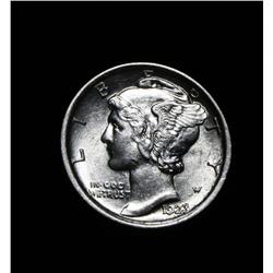1923-p Liberty Head 'Mercury' Dime 10c Grades select uncirculated ms63 FSB