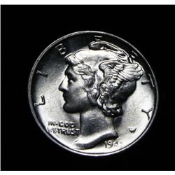 1941-p Mercury Dime Graded ms64