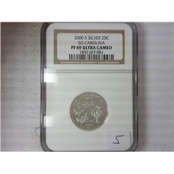 2000-S Silver South Carolina Quarter PF69