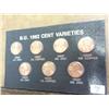 Image 1 : 1982 Lincoln Cent 7 Varieties UNC Set