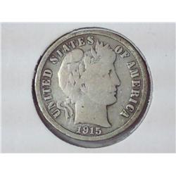 1915 Barber Dime