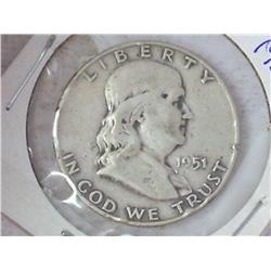 1951-D Franklin Half Dollar