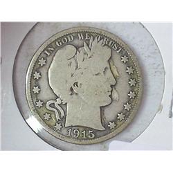 1915-D Barber Half Dollar
