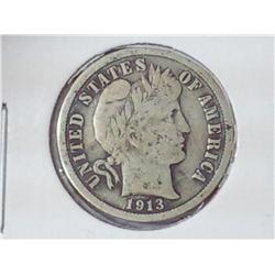 1913 Barber Dime
