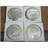Image 1 : 4 Assorted 1972 Ike Dollars