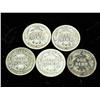 Image 2 : 5 Assorted Barber Dimes