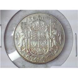 1951 Canada 50 Cents (Silver)
