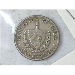 1946 Cuba One Centavo
