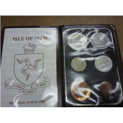 1989 Isle Of Man Decimel Coin Set (UNC)
