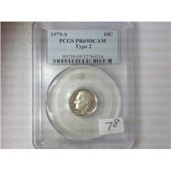 1979-S Type II Roosevelt PCGS PR69DCAM