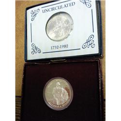 1982-P And D Washington Halves (UNC & Proof)