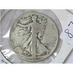 1945 Walking Liberty Half Dollar