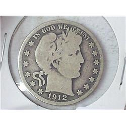 1912 Barber Half Dollar