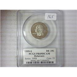 1999-S Delaware Quarter PCGS PR69DCAM