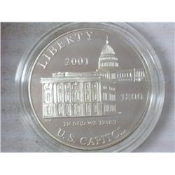 2001 Capitol Visitor Center Proof Silver Dollar