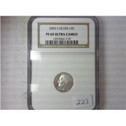 2005-S Silver Roosevelt NGC PF69 Ultra Cameo