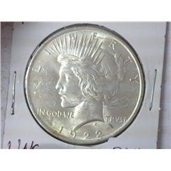 1922 Peace Silver Dollar (UNC)