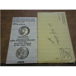 Neat Advertising Piece 1964-P/D JFK Halves UNC