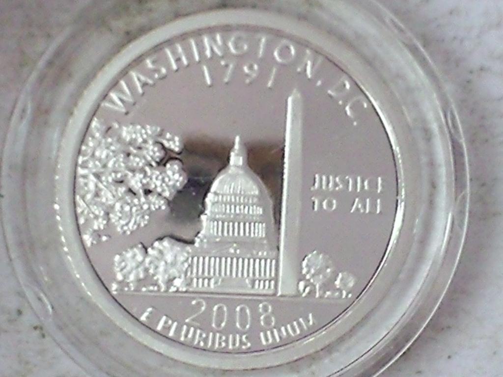 2008 Washington DC Quarter (Copy) Silver