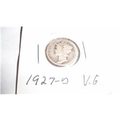 1927-D Mercury Silver Dime