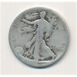1919 Silver Walking Half Dollar F12