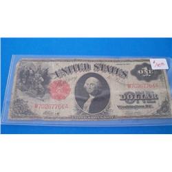 1917 Large One Dollar Bill