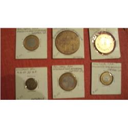 Lot of Six Trade tokens