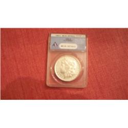 Anacs 1896 Morgan Silver Dollar MS 60