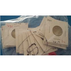 Lot of 15 Mixed Date Buffalo Nickles