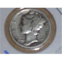 1943,44,45 Silver Mercury Dimes Lot