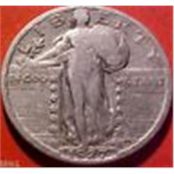 1927 Silver Walking Quarter