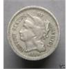 Image 1 : 1869 Rare Three Cent Nickel