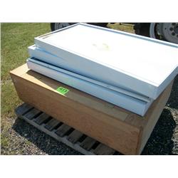 4-Foot Flourescent Light Fixtures & Cabinet