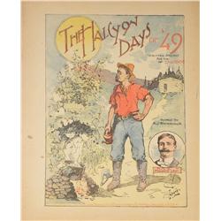 The Halcyon Days of '49 Sheet Music
